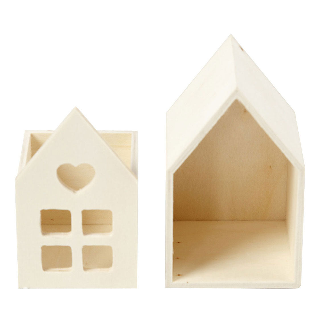 Creative company houten huis met lade, 10,8cm