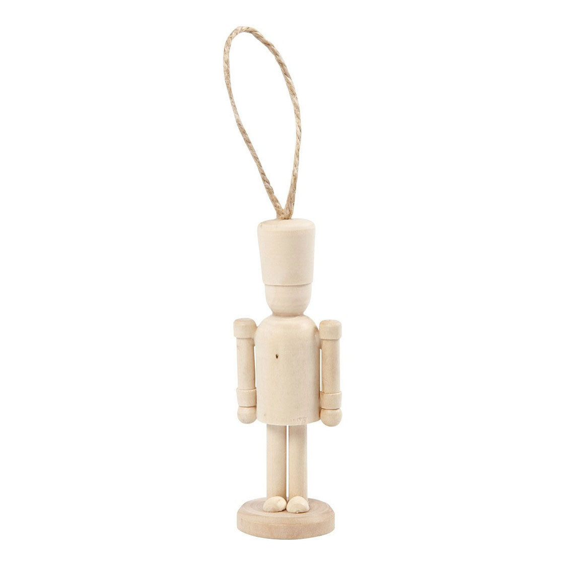 Creatief bedrijf houten figuur met ophangkoord