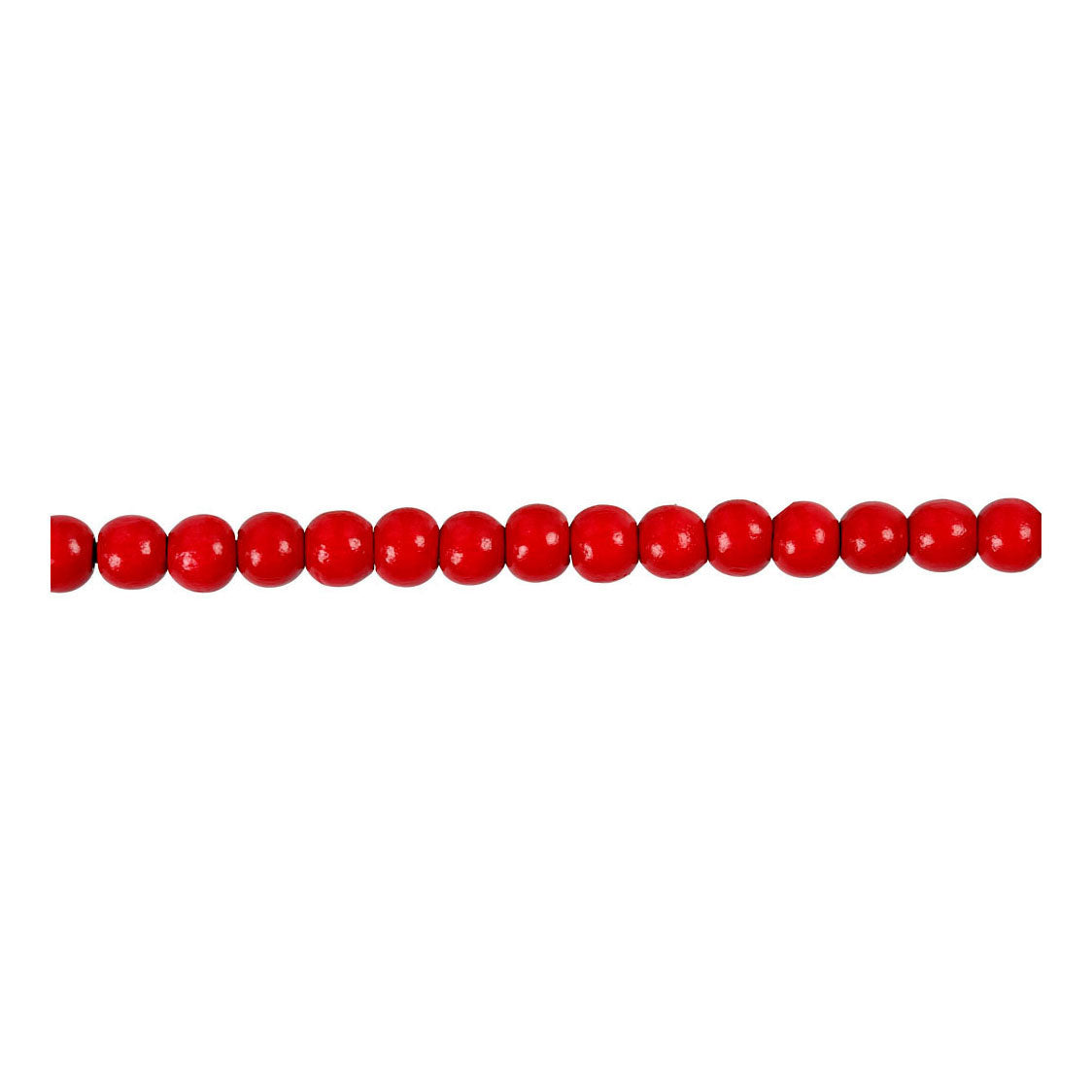 Creatief bedrijf houten kralen rood, 150st.