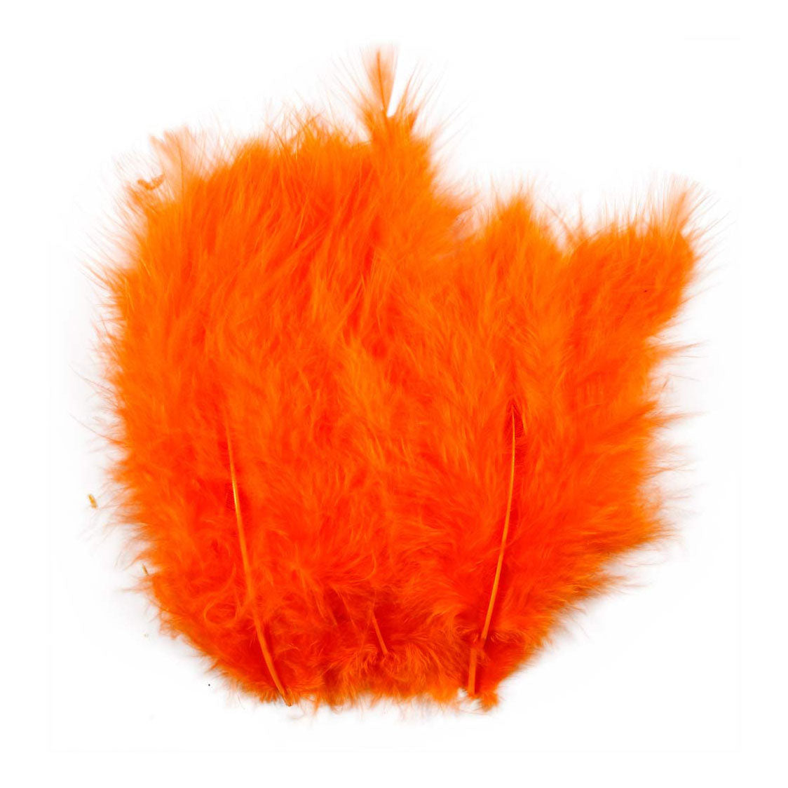 Creatief bedrijf dons oranje 5-12 cm, 15st.
