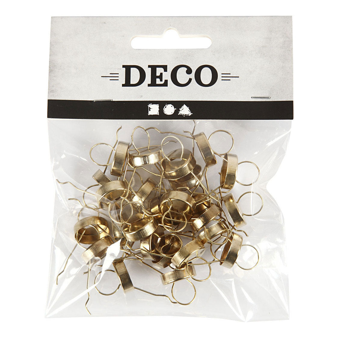 Creative company metalen hanger goud, 25st.