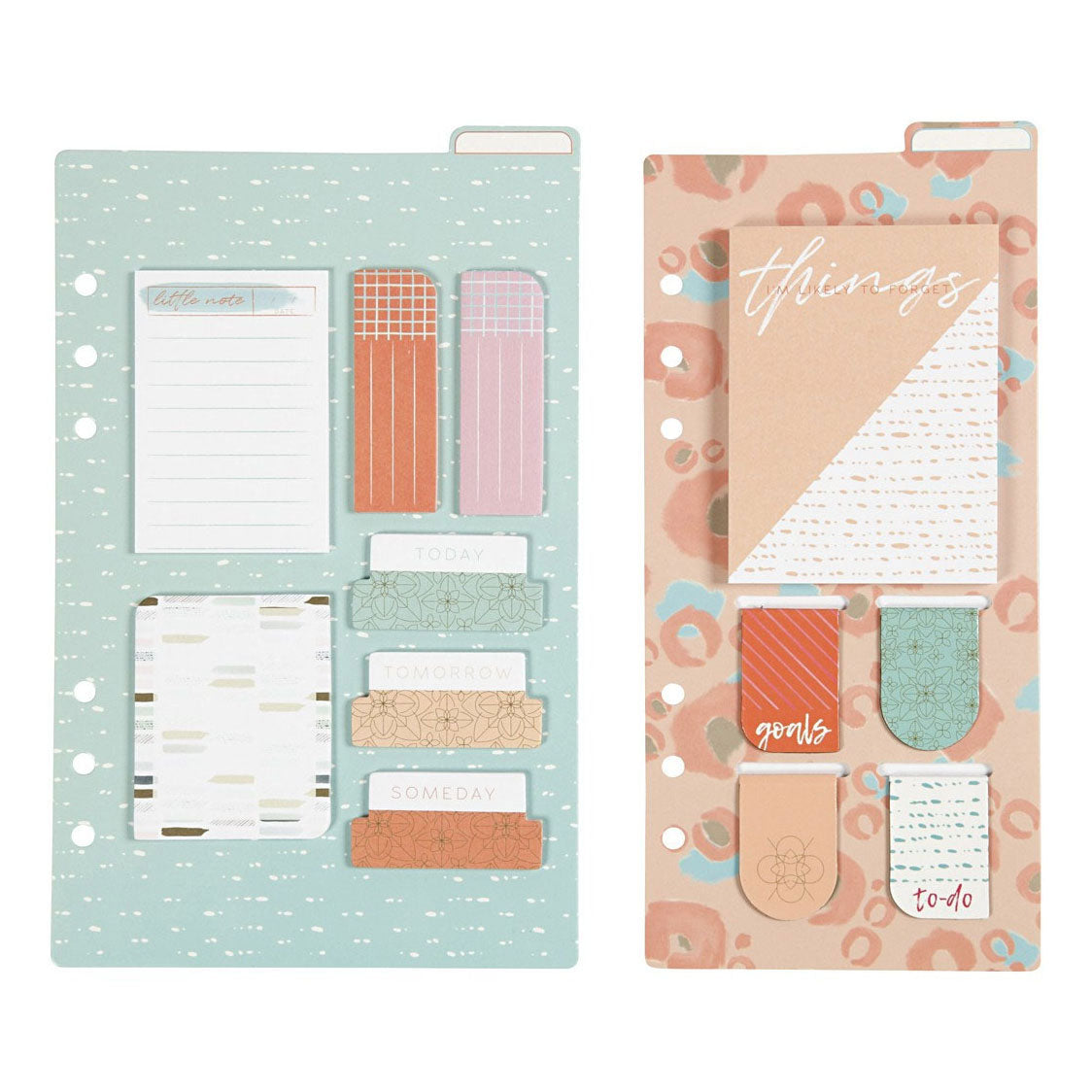 Creatief bedrijf plakmemo en boekenlegger set 1