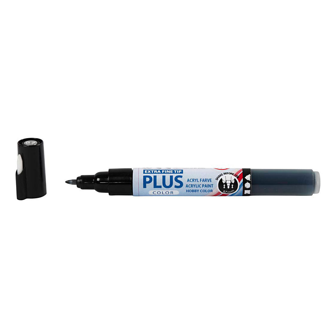 Creativ company plus kleurstift zwart, 5,5ml