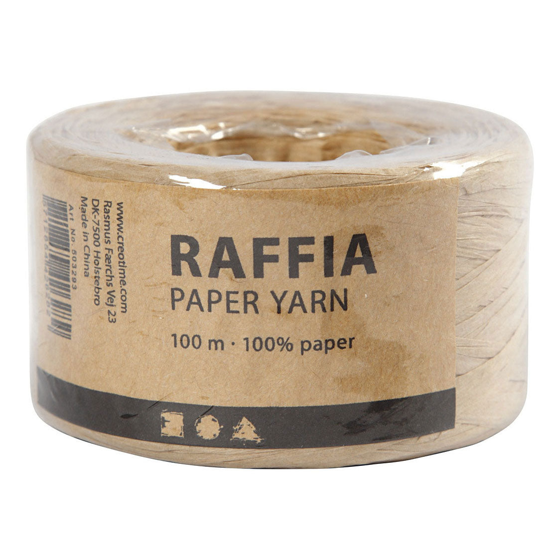 Creativ Company paper raffia yarn sand, 100m