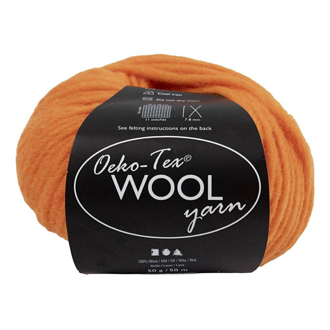 Creatief bedrijf wolgaren oranje, 50m