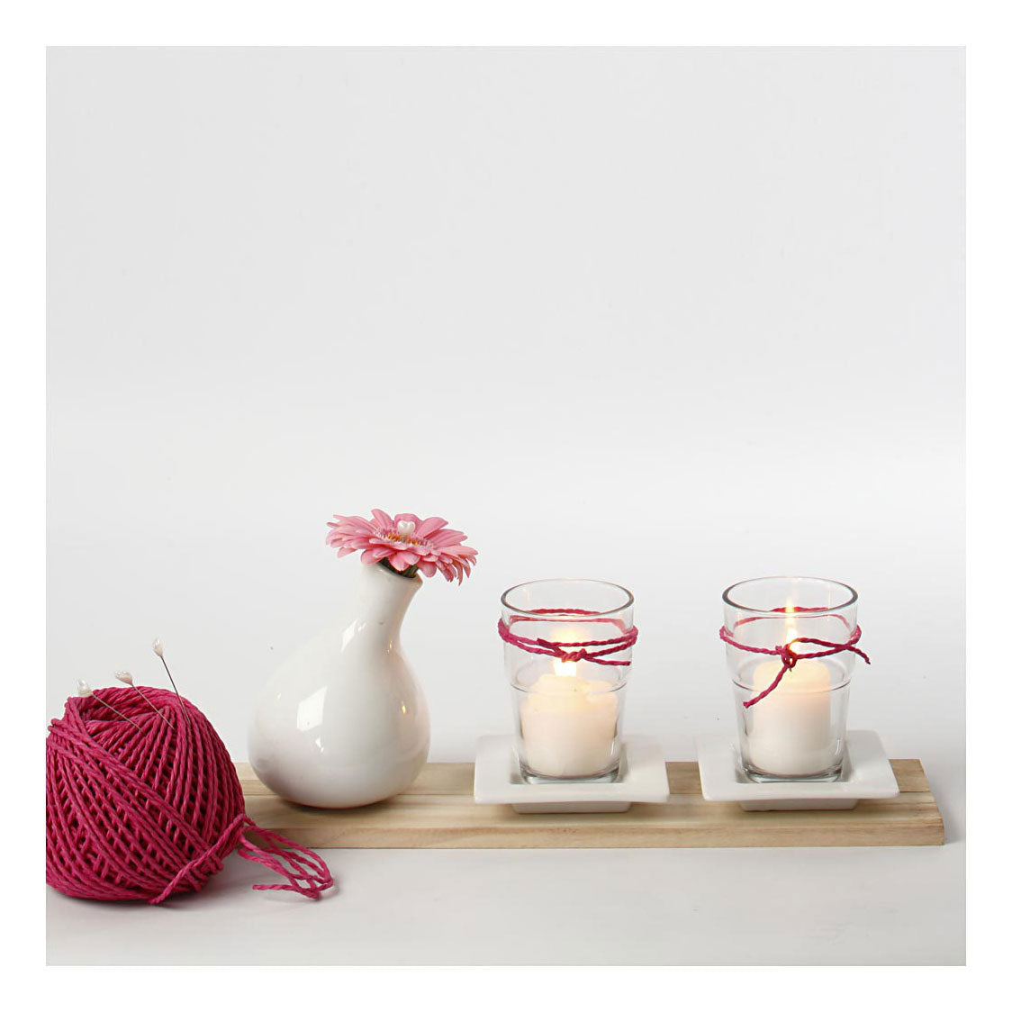 Creative company papiergaren roze, 40m