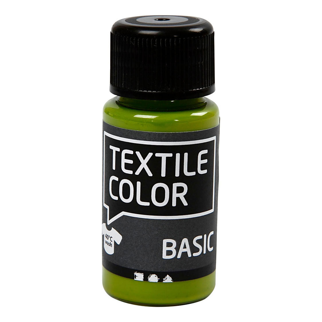 Creativ company textile color semi-dekkende textielverf - kiwi, 50ml