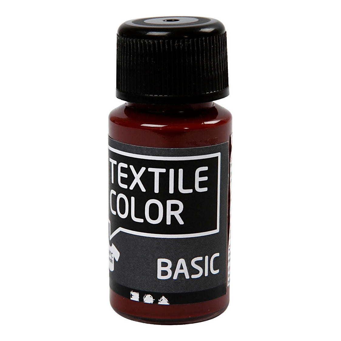 Creativ company textielverf semi-dekkende textielverf - bruin, 50ml