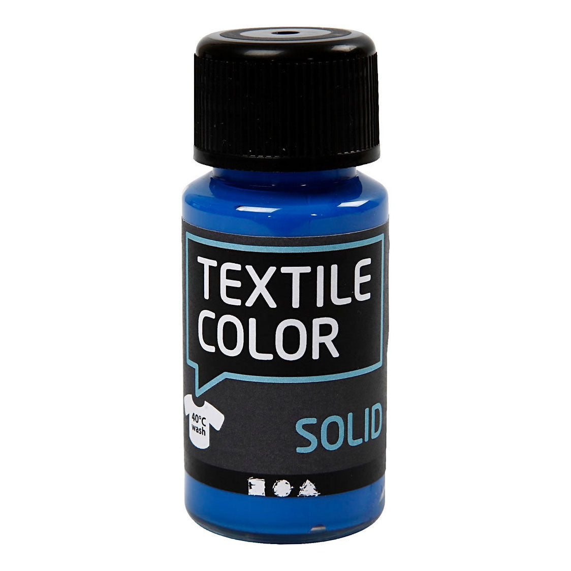 Creativ company textile color dekkende textielverf - briljant blauw, 50ml