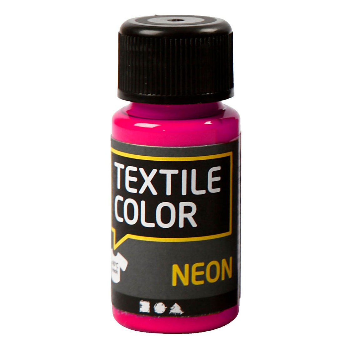 Creativ company textielkleur dekkende textielverf - neon roze, 50ml