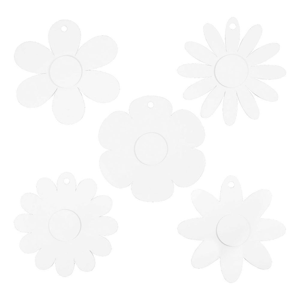 Creatief bedrijf bloemen wit, 5x 3st.