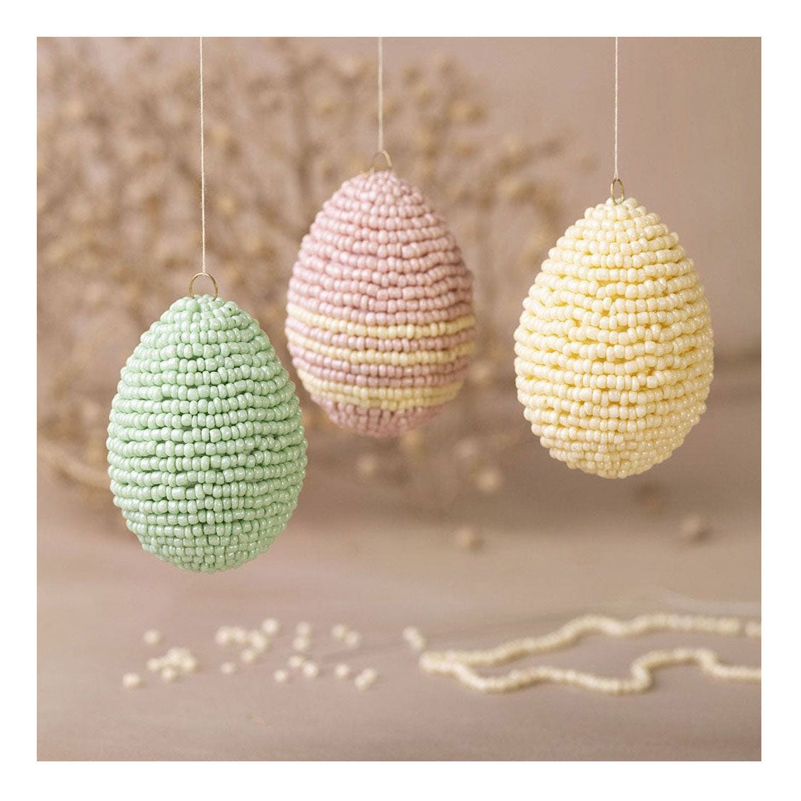 Creativ Company rocaille beads, assorted colours, 130 grams