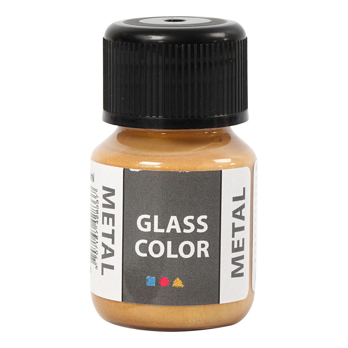 Creativ company glasverf metaalverf - goud, 30ml