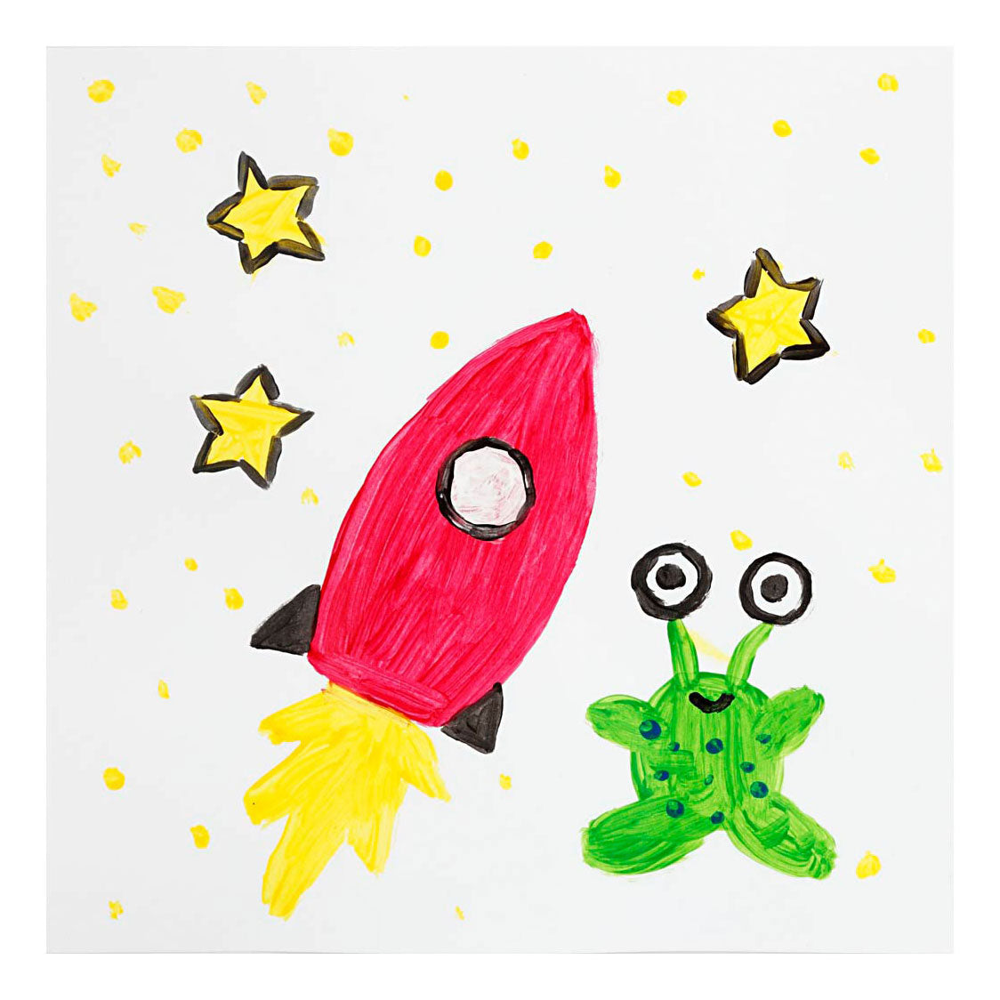 Creativ company acrylverf voor kinderen glanzende standaardkleuren, 6x20ml