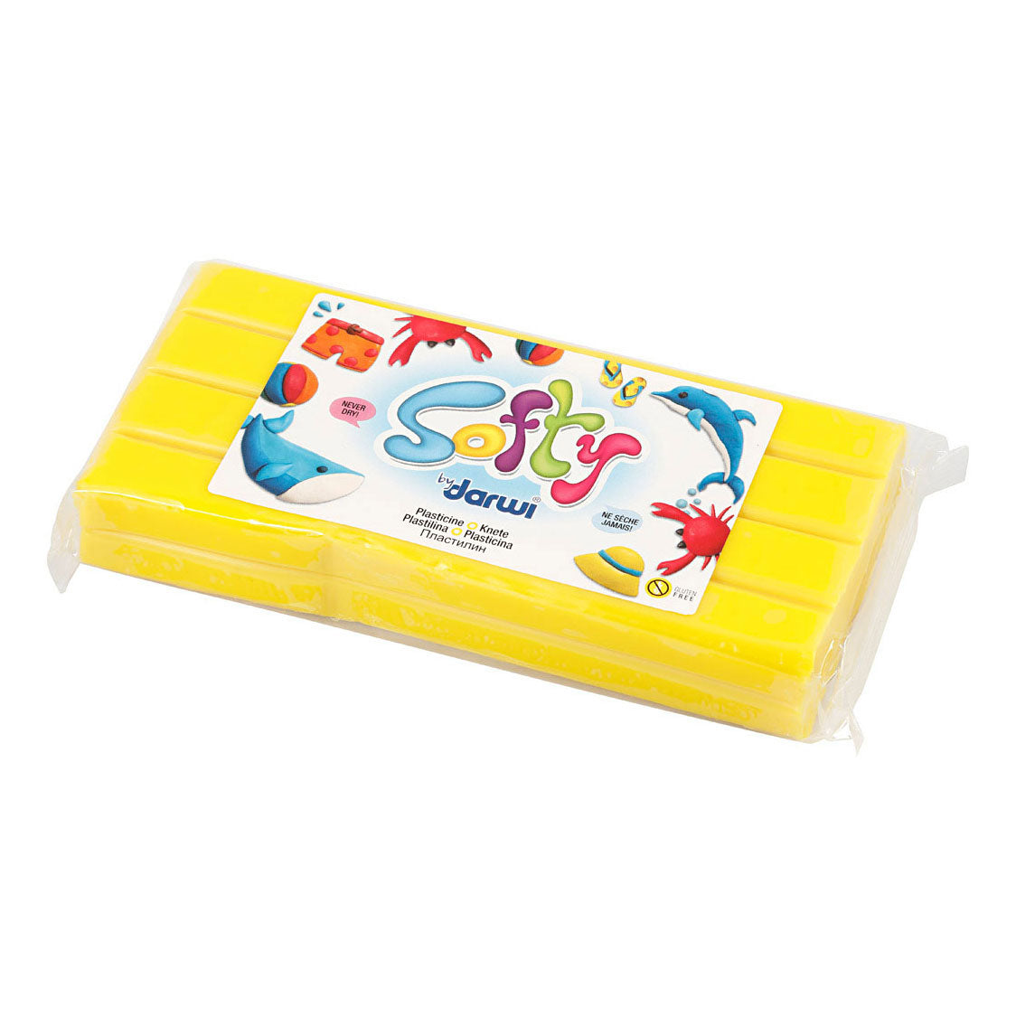 Creatief bedrijf softy boetseerklei geel