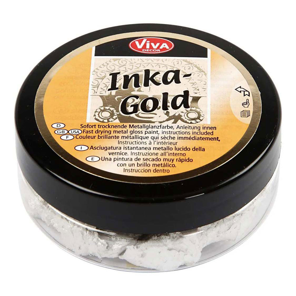 Creativ company inka-gold glanswax - platina, 50ml