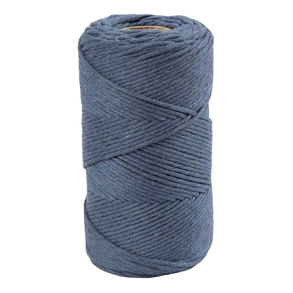 Creatief bedrijf macramékoord - blauw, 198m