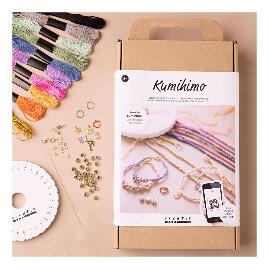 Creatief bedrijf starter hobbyset kumihimo