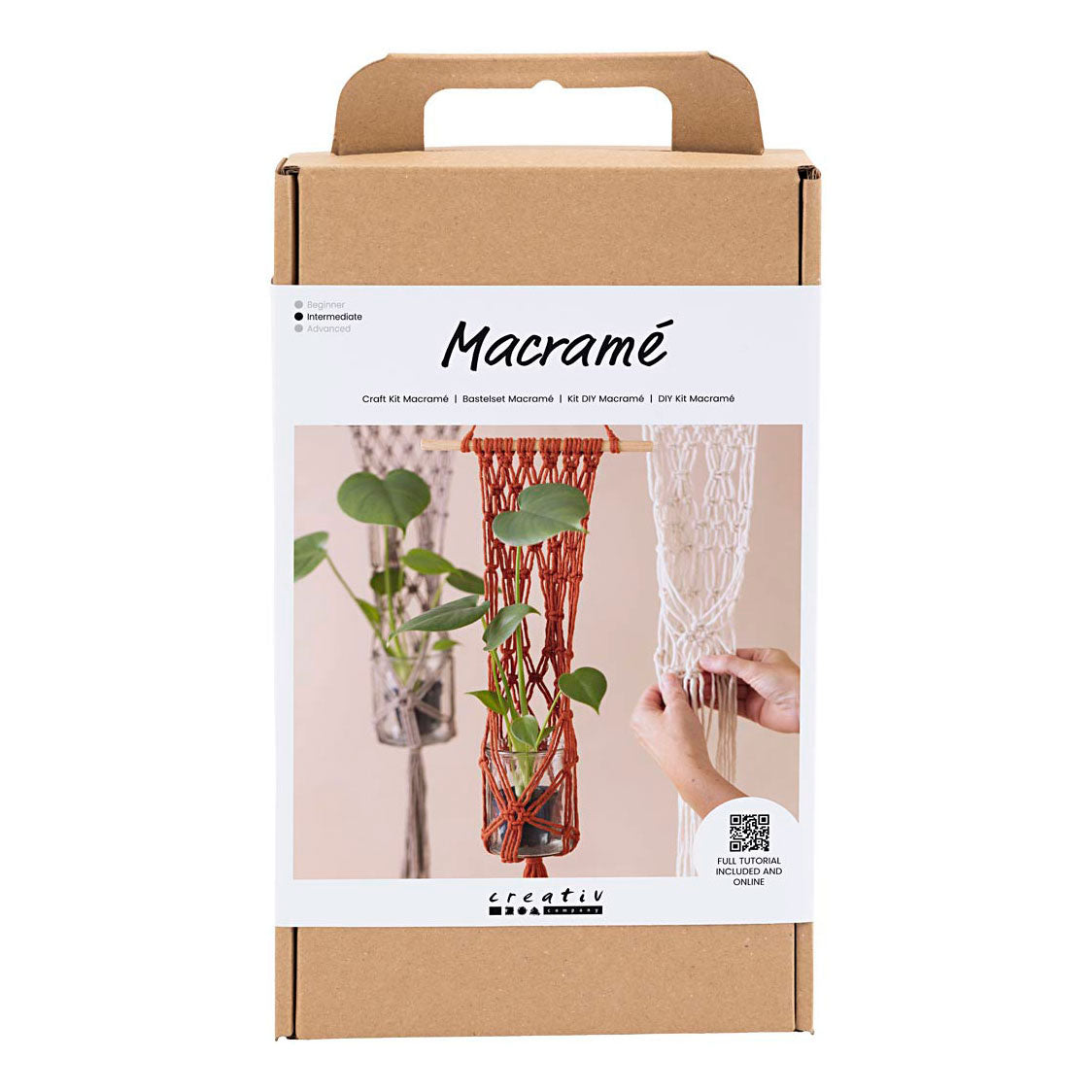 Creatief bedrijf hobbyset macramé bloemenhanger