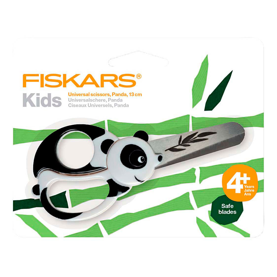 Creativ company fiskars kinderschaar met dierenmotief, panda, l: 13 cm, 1 stuk