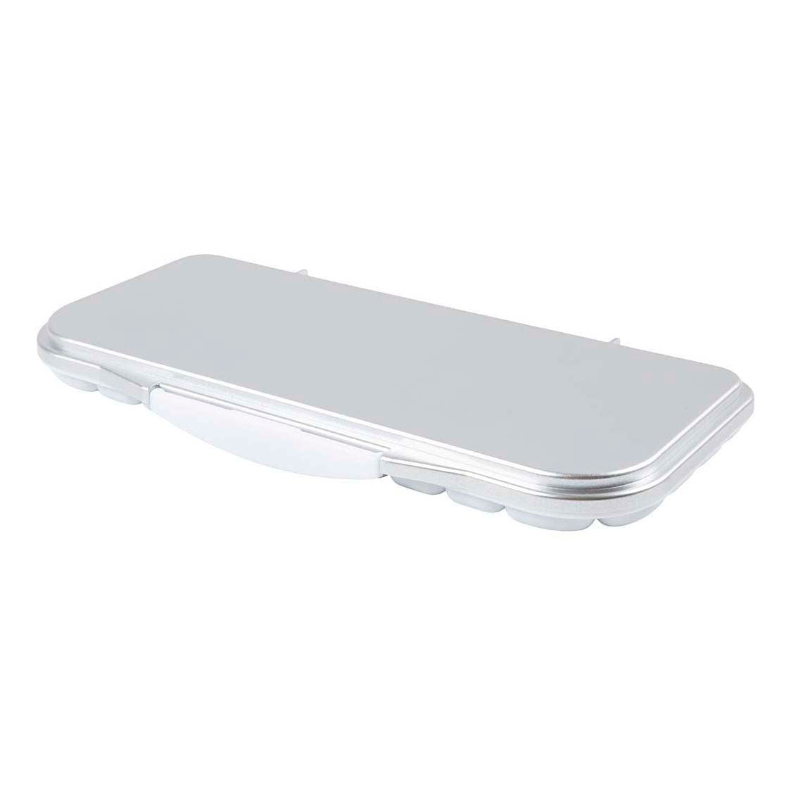 Creativ company https: www.cchobby.nl schilderspalet-met-deksel-afm-27x12-7x2-3-cm-zilver-wit-1-stuk