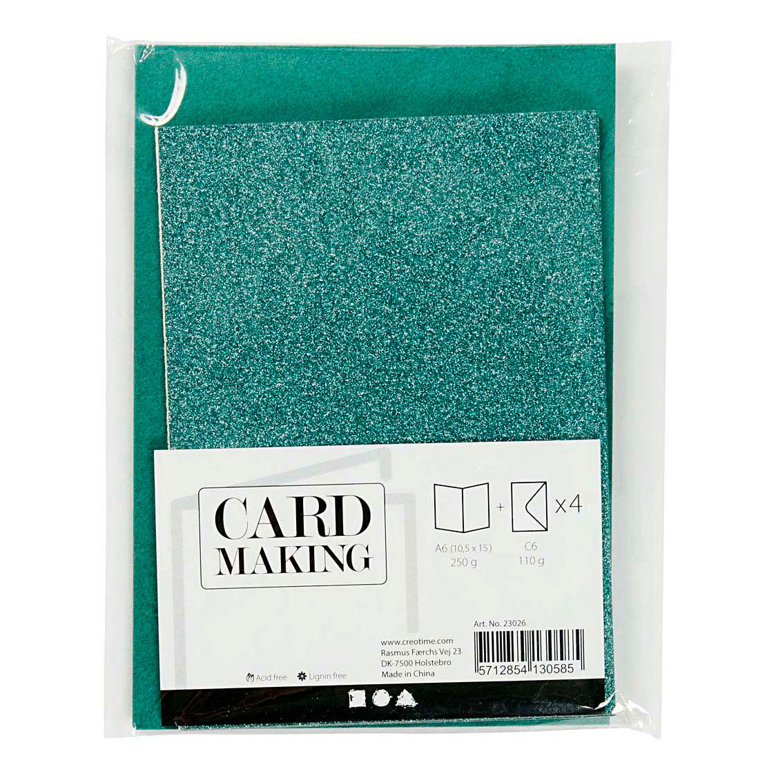 Creativ company https: www.cchobby.nl kaarten-en-enveloppen-afmeting-kaart-10-5x15-cm-afmeting-envelop-11-5x16-5-cm-glitter-110-250-gr-groen-4-set-1-doos