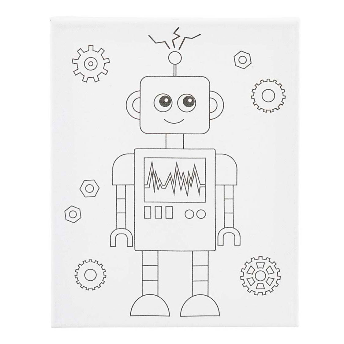 Creativ company https: www.cchobby.nl schildercanvas-met-print-robot-d-1-6-cm-afm-24x30-cm-360-gr-1-stuk