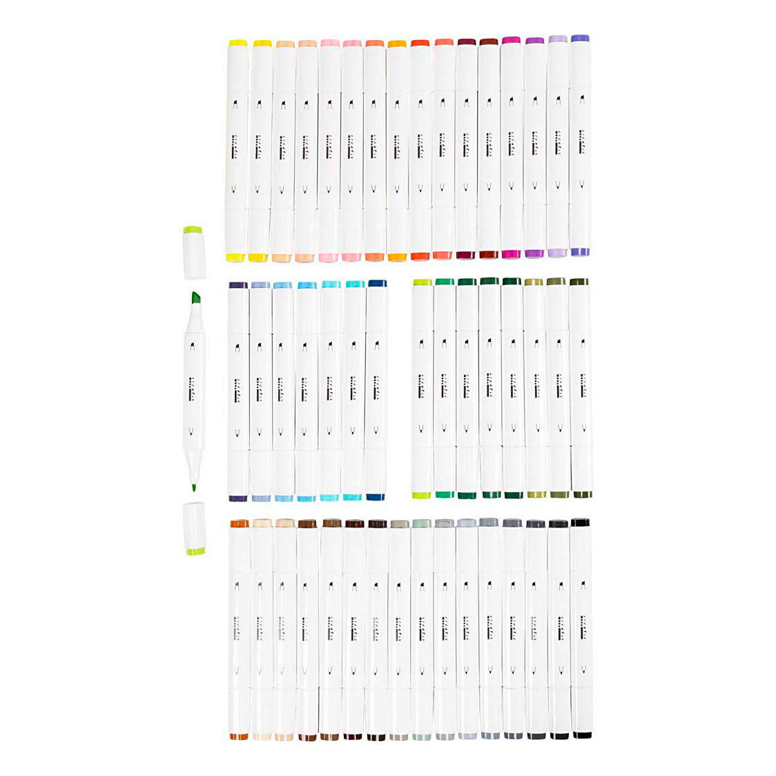 Creativ company tekenstift lijndikte 1+8mm standaardkleuren - 48st.