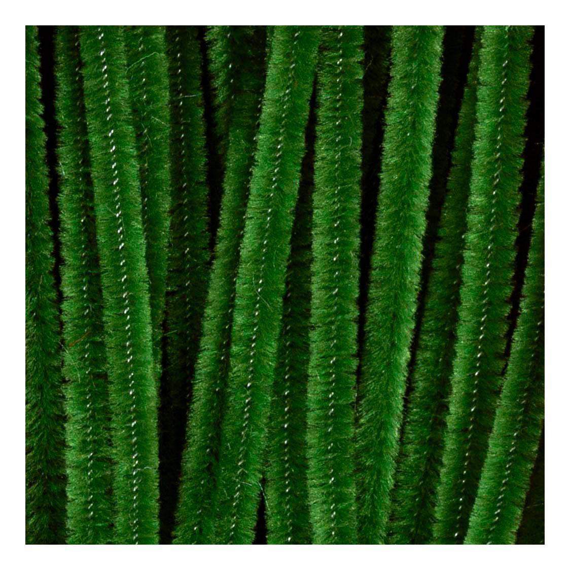 Creativ company chenille 6mm x 30cm dennegroen - 50st.