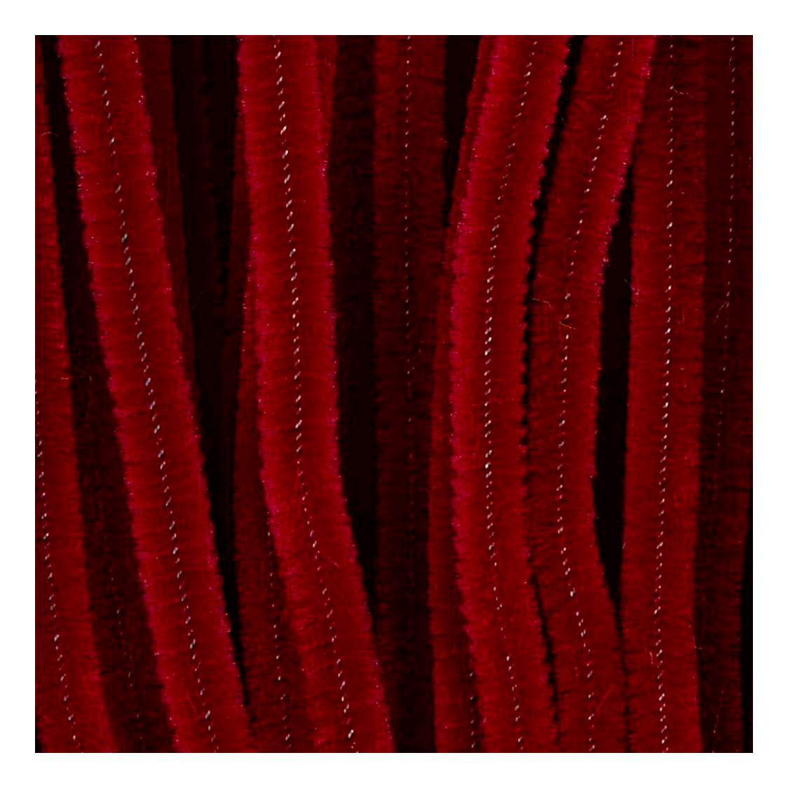 Creativ company chenille 6mm x 30cm donkerrood - 50st.