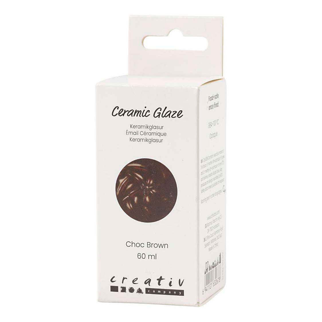 Creativ company https: www.cchobby.nl keramiek-glazuur-984-1101-c-dekkend-chocolate-brown-60-ml-1-doosje