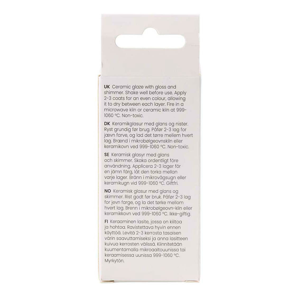 Creativ company gespikkeld keramiek glazuur 999-1060 c dekkend flower power - 60ml