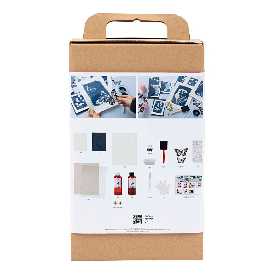 Creativ company hobbyset cyanotypie blauw