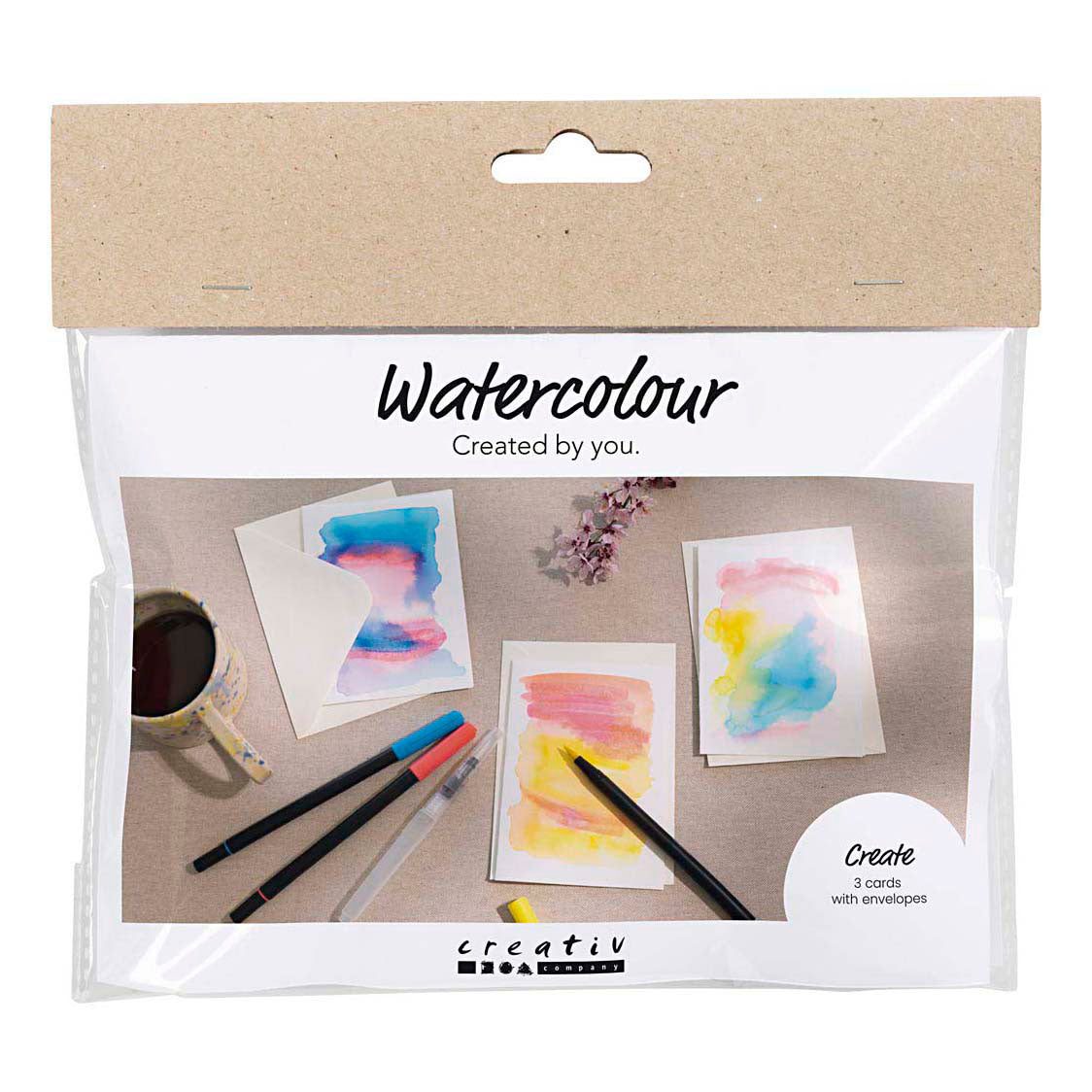 Creativ company https: www.cchobby.nl mini-hobbyset-aquarel-kaarten-en-enveloppen-1-doos