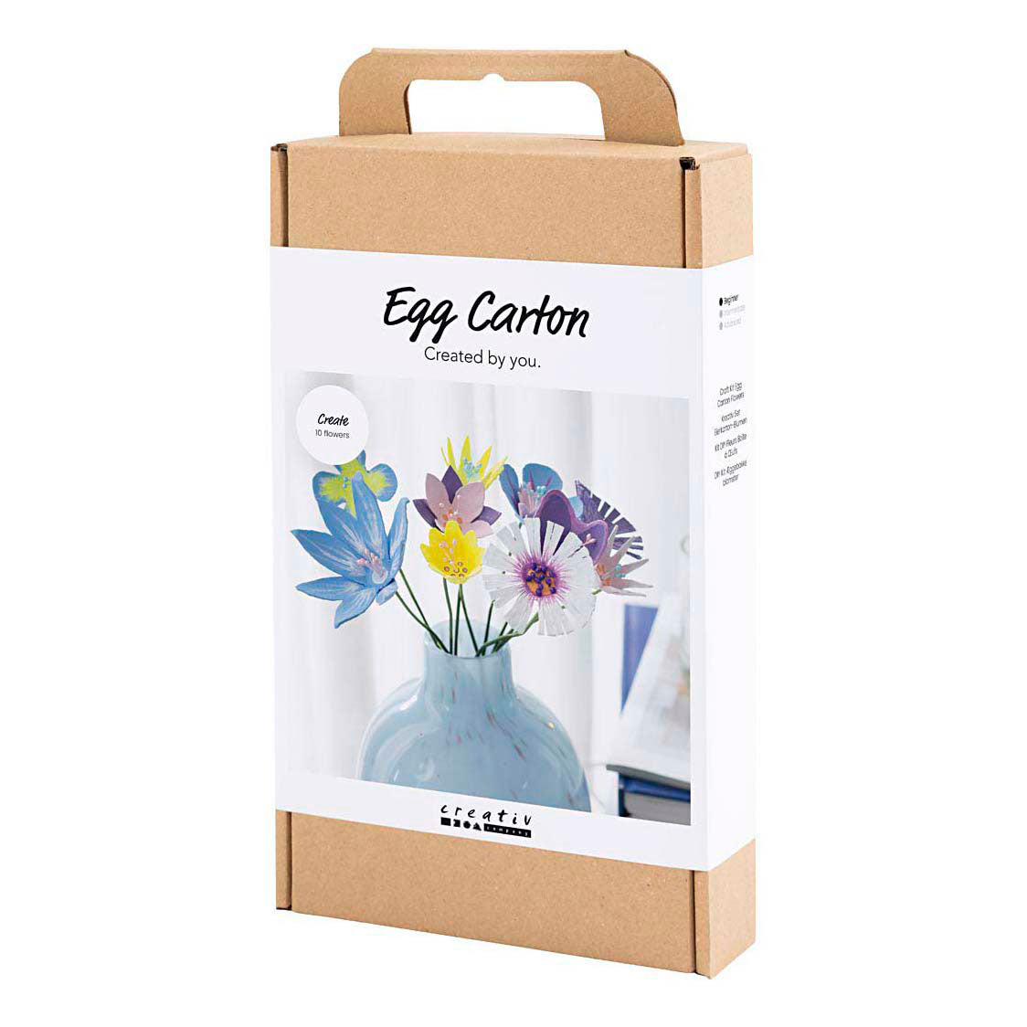 Creativ company https: www.cchobby.nl hobbyset-bloemen-van-eierdozen-pastelkleuren-1-doos