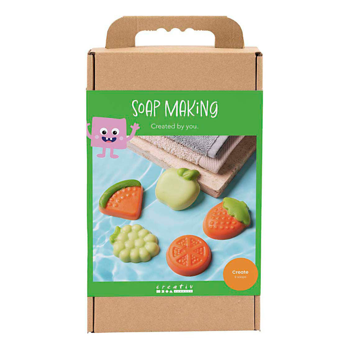 Creativ company https: www.cchobby.nl hobbyset-zeep-maken-fruit-groen-oranje-1-doos