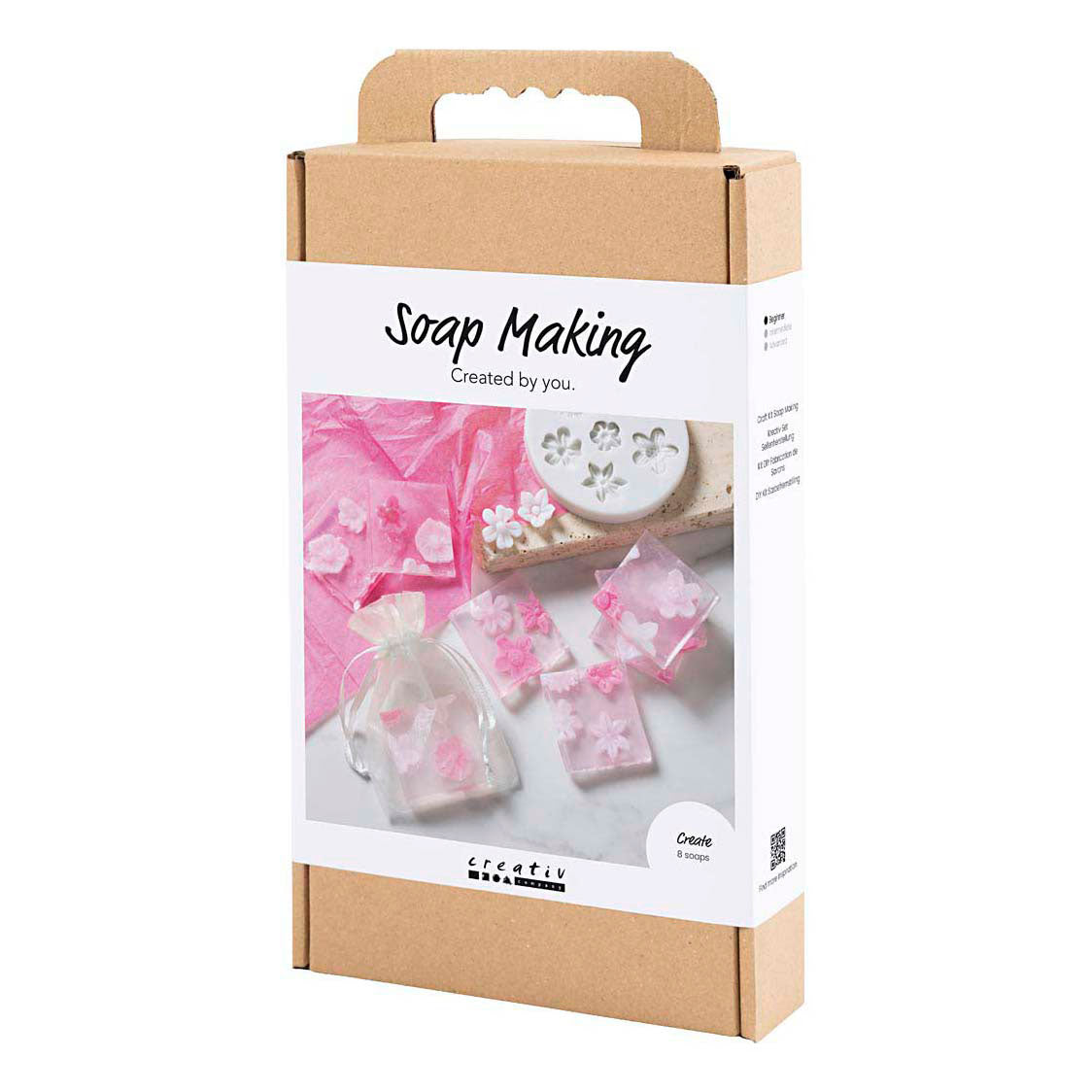 Creativ company hobbyset zeep maken bloemen roze