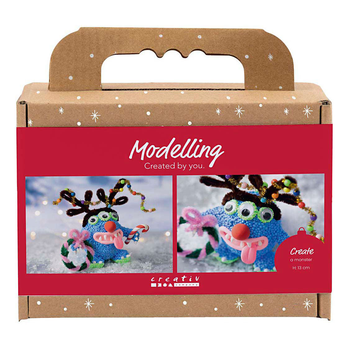 Creativ company https: www.cchobby.nl mini-hobbyset-boetseren-rendiermonster-diverse-kleuren-1-doos