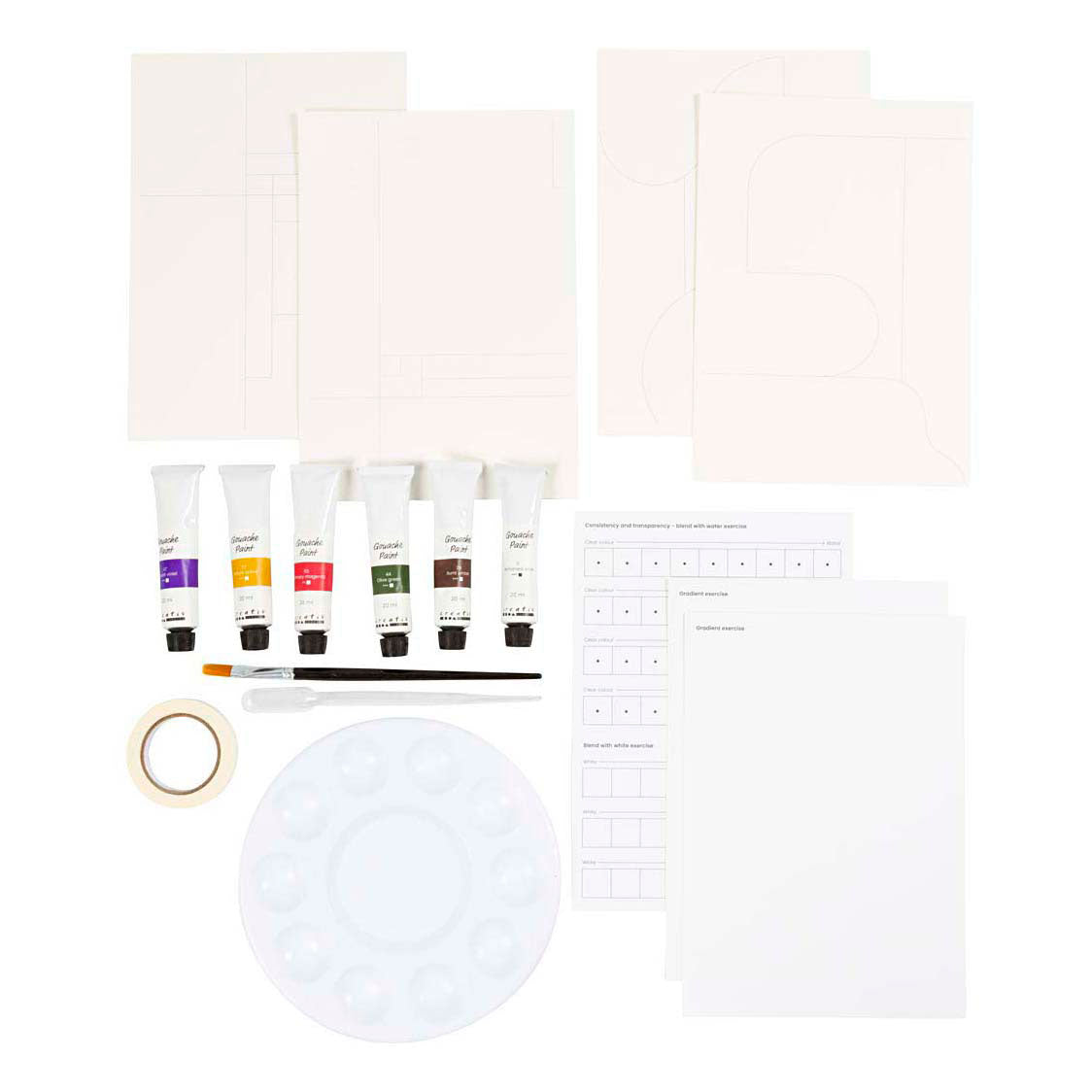 Creativ company hobbyset gouache schilderijen