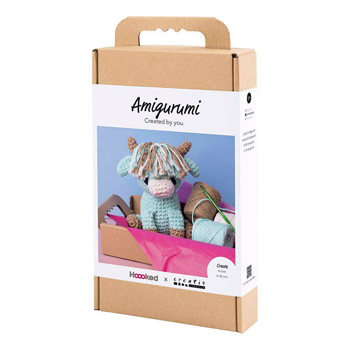 Creativ company https: www.cchobby.nl hobbyset-amigurumi-koe-beige-mint-1-doos