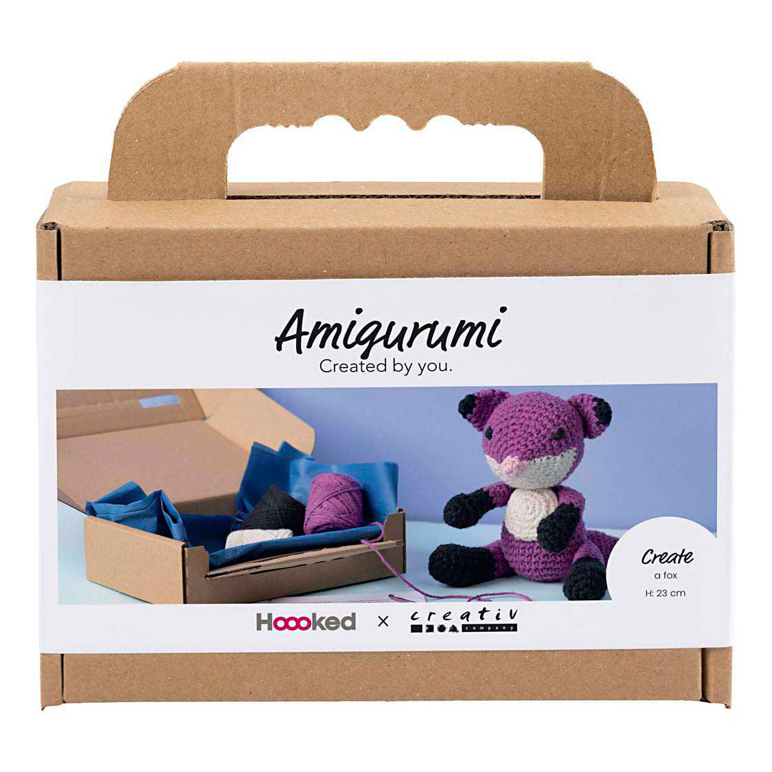 Creativ company https: www.cchobby.nl hobbyset-amigurumi-vos-zwart-plum-1-doos