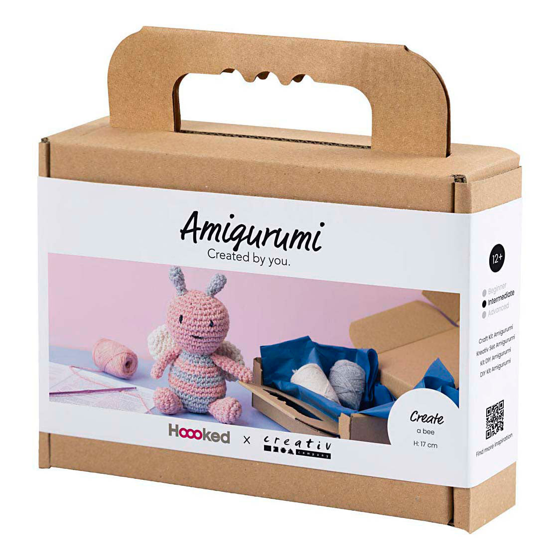 Creativ company https: www.cchobby.nl hobbyset-amigurumi-honingbij-pastelkleuren-1-doos