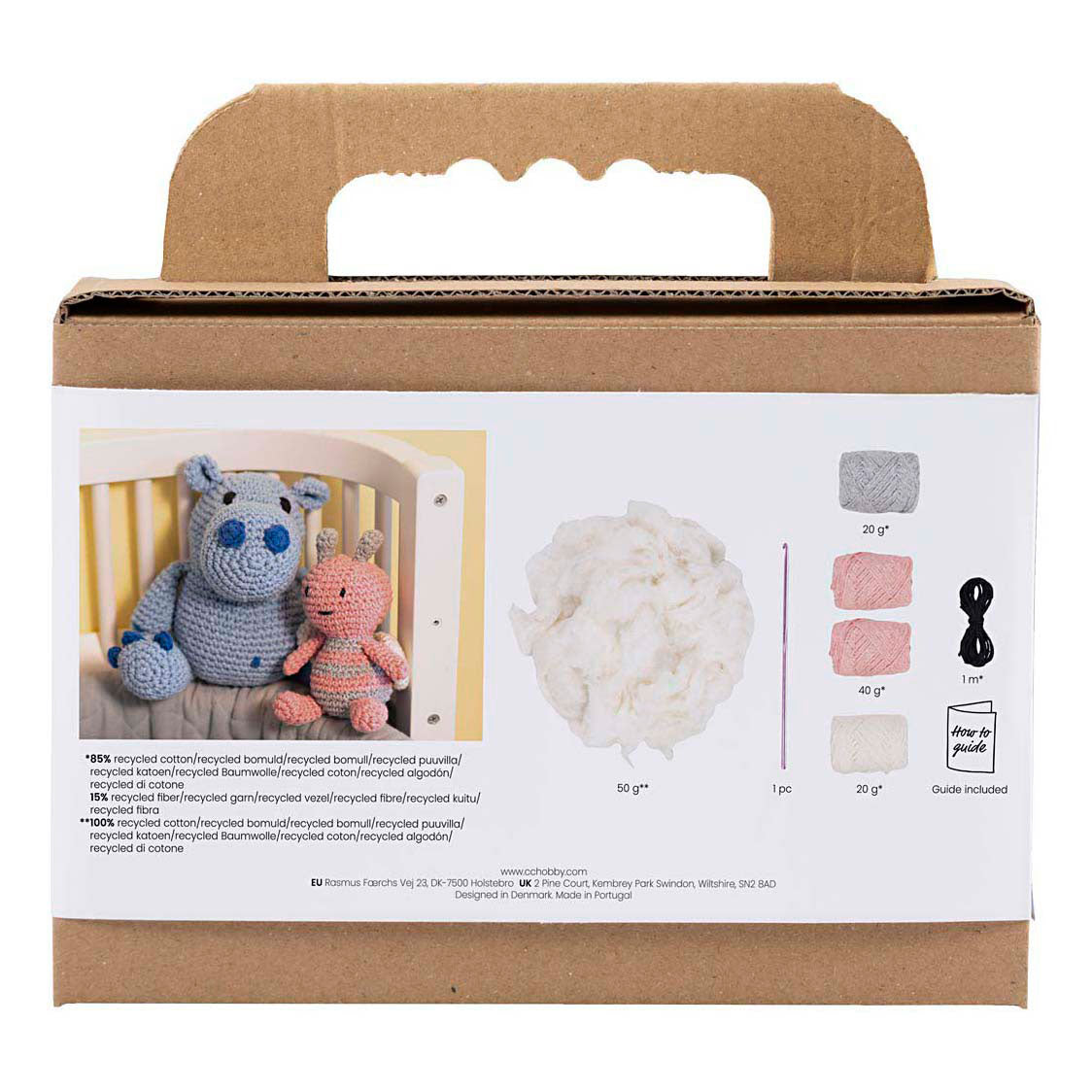 Creativ company https: www.cchobby.nl hobbyset-amigurumi-honingbij-pastelkleuren-1-doos