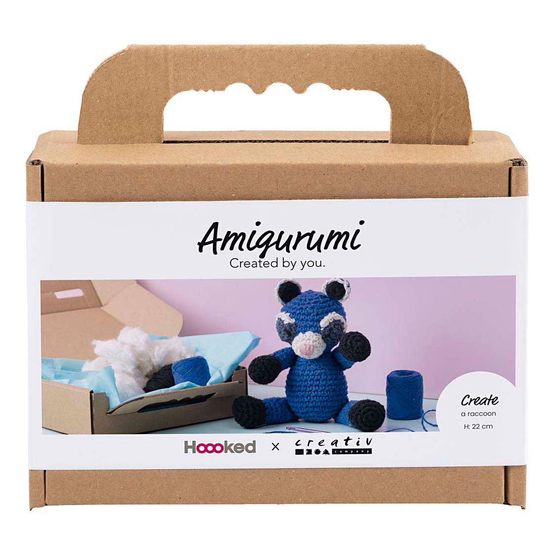 Creativ company https: www.cchobby.nl hobbyset-amigurumi-wasbeer-zwart-blauw-1-doos