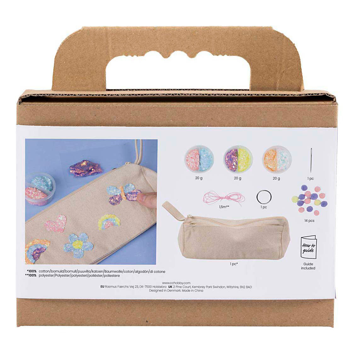 Creativ company mini hobbyset decoratie pastelkleuren