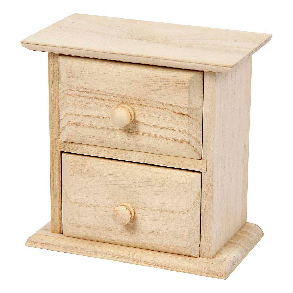Creativ company houten ladenkastje met twee laden