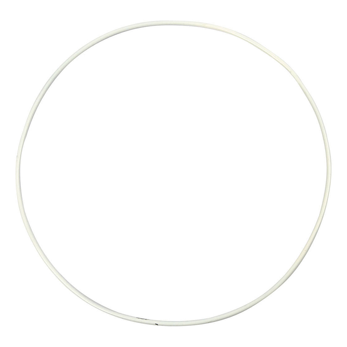 Creativ company metalen draadring wit - 20cm