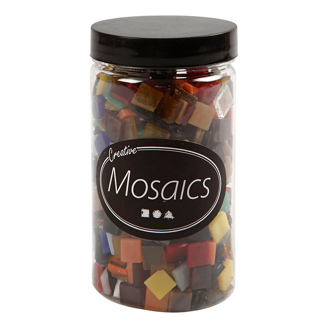 Creativ company glas mozaiek tegels 10x10mm - 700st.