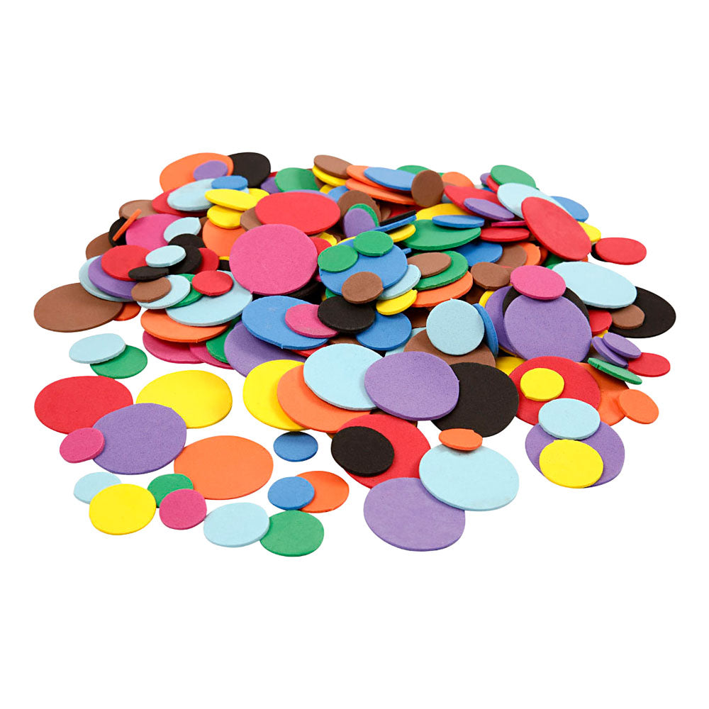 Creativ company eva foam cirkels gekleurd