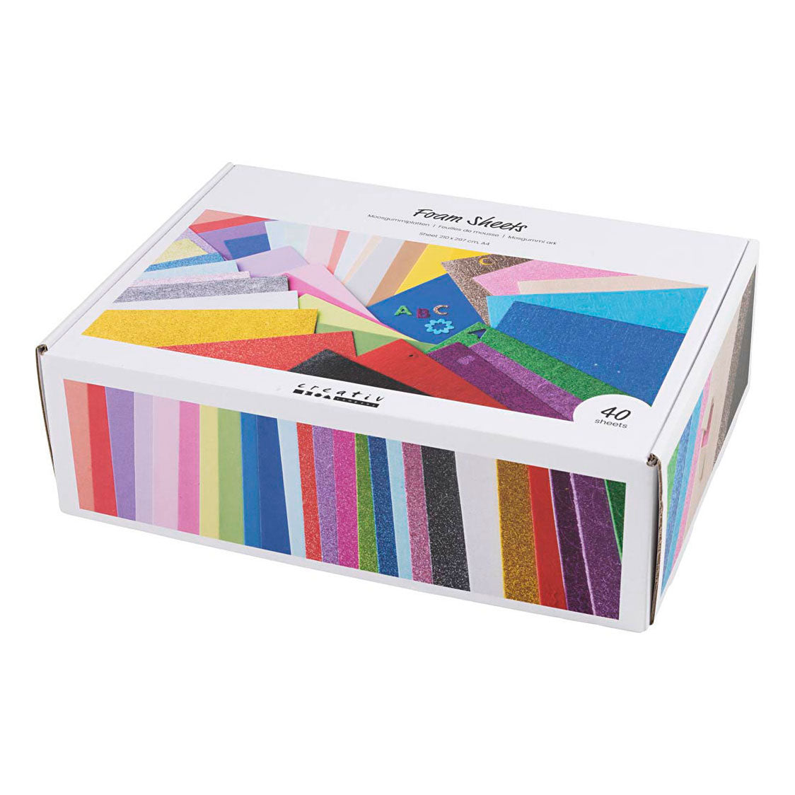 Creativ company https: www.cchobby.nl foam-vellen-a4-vel-210x297-cm-diverse-kleuren-40-vel-1-doos